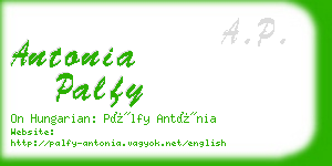 antonia palfy business card